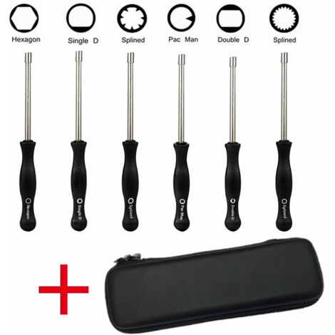 Outils de réglage pour carburateur : tournevis, 21 dents, triangle, D, plat – universels
