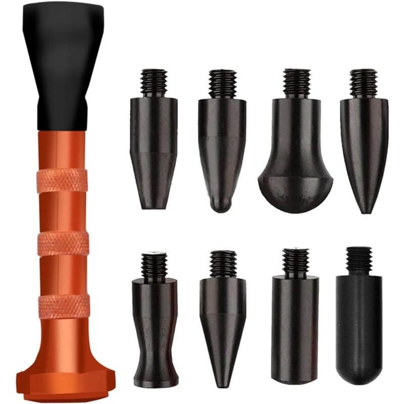 Outils de retrait de dents Paintless avec 9 pointes - Éliminez facilement les dommages automobiles Laoa