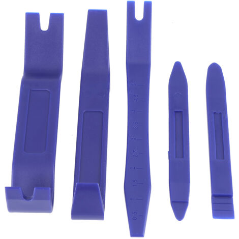 Outils de retrait d'ouverture du panneau de porte Audio, moulage de tableau de bord intérieur et extérieur de voiture, 5 pièces