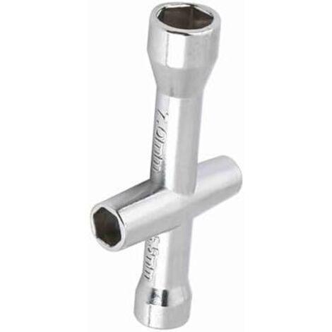 Outils de Roues Voiture RC, Modèle Multifonctionnel Clés Croisées Manchon en Aluminium pour Vis et écrou M2 M2.5 M3 M4 -