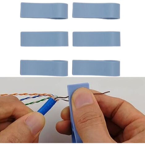Outils de séparation de paires de câbles, outil de déconnexion de câbles réseau en plastique facile à utiliser pour CAT5 CAT5E CAT6 CAT7 6 pièces