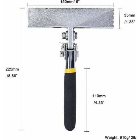 Outils de sertissage de tôle robustes, durables et résistants à la rouille, outils de sertissage manuels, garantie à vie, tige droite de 150 mm, longueur de 220 mm, outils en aluminium.
