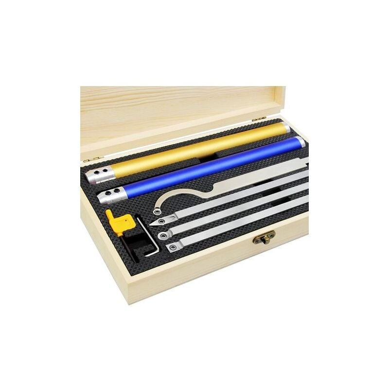 Yzmrbdqc - Outils de tournage, Ensemble D'outils de Tour à Bois à Pointes en Carbure avec Fraises en Carbure