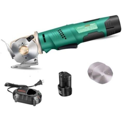 Outils de Travail Tissu De Ciseaux Électriques De Batterie Au Lithium 12V for L'outil De Coupe Tenu dans La Main Rechargeable De Coupe Électrique sans Fil De Tissu en Cuir (Color : 70 2000mAh, Size)