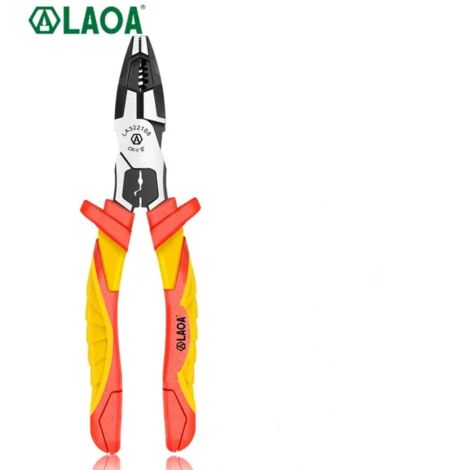 Outils d'électricien d'isolation de matériel de décapants de LAOA VDE, Pince Coupe-Cable, Pince A Dénuder Multifonctionnelle, décapant de fil coupe-fil, 20.7cm