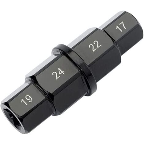 Outils d'essieu Hexagonal de Moto,17mm 19mm 22mm 24mm Outil Axe pour Démontage ou Montage Roue Avant Moto,Douille Clé Spéciale pour Honda, Kawasaki, Suzuki, Yamaha, Buell, BMW