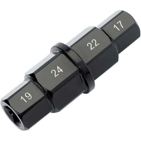 Outils d'essieu Hexagonal de Moto,17mm 19mm 22mm 24mm Outil Axe pour Démontage ou Montage Roue Avant Moto,Douille Clé Spéciale pour Honda, Kawasaki, Suzuki, Yamaha, Buell, BMW