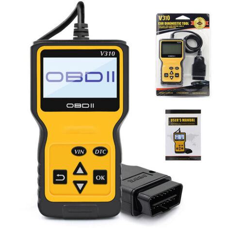 Outils Diagnostic Auto Lecteur Code Défaut Voiture, Scanner Appareil Boitier Diagnostic d'Erreur pour Tester Les Systèmes de Moteur pour Voitures à Essence