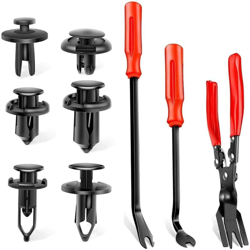 outils durables, outil universel de dépose de garniture automatique, rivet automatique de 120 pièces, garniture de porte de panneau automatique