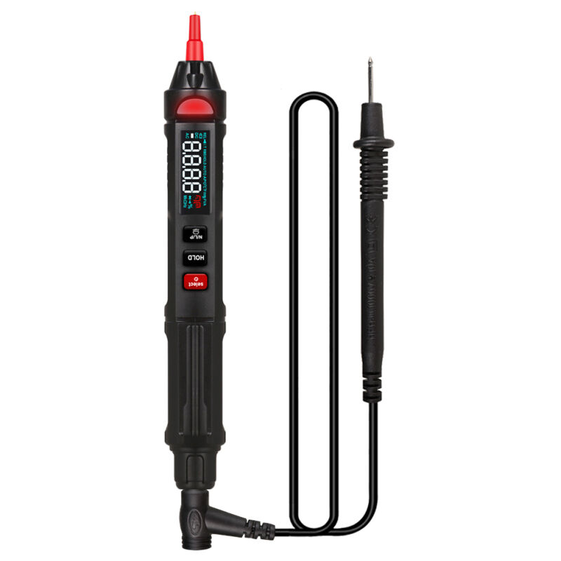 Ayyqh - WT100 1 Hz 10 MHz Grand écran Hz 10 MHz Mini multimètre intelligent portable True rms numérique 3 en 1 (multimètre + stylo de test de tension