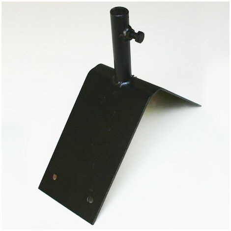 Outils Et Nature – Support de fixation en équerre pour girouette en fer forgé – Longueur 17.5 cm – Pour tige de 1.6 cm – Stabilité renforcée pour installation durable