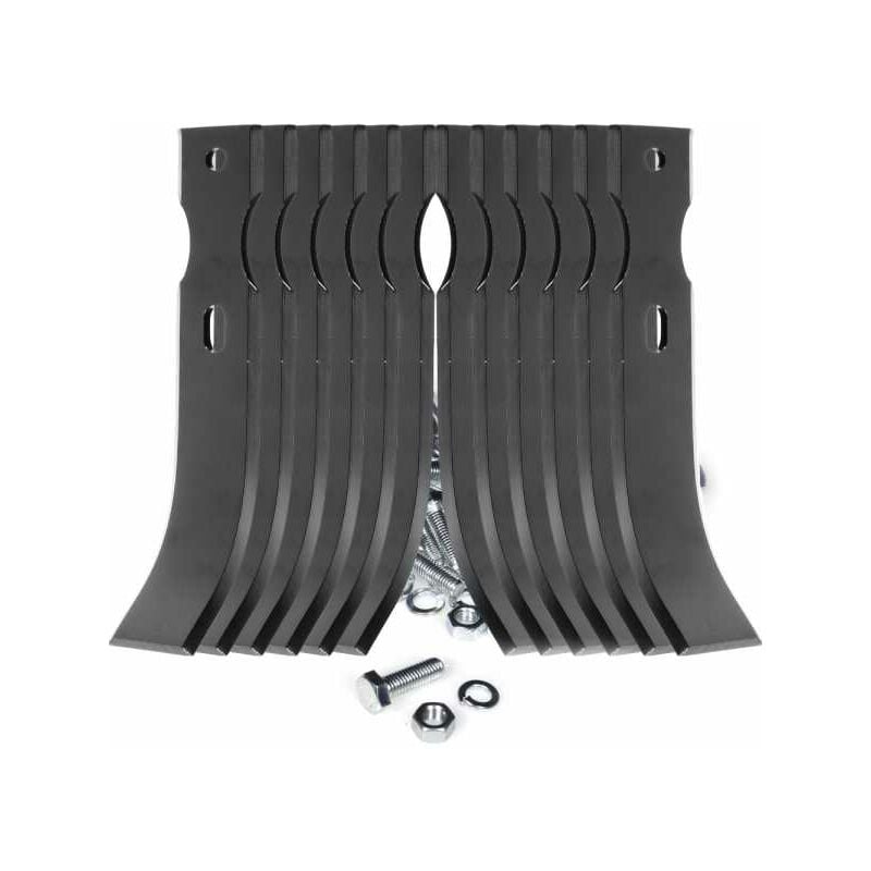 Outils fraises universels reversibles bineur 210 mm 6 paires + boulons