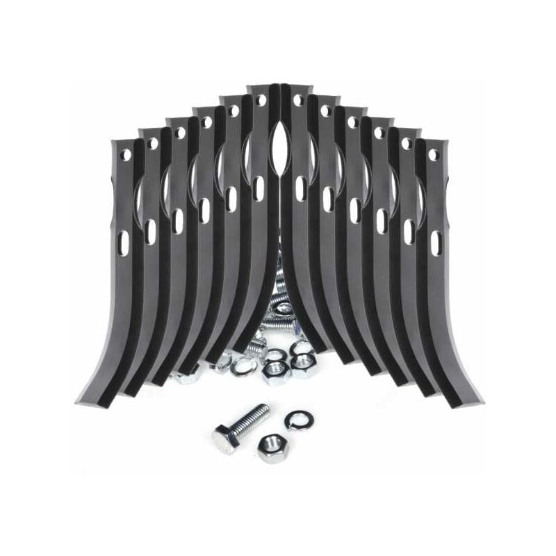 Outils fraises universels réversibles bineur 190 mm 6 paires + boulons