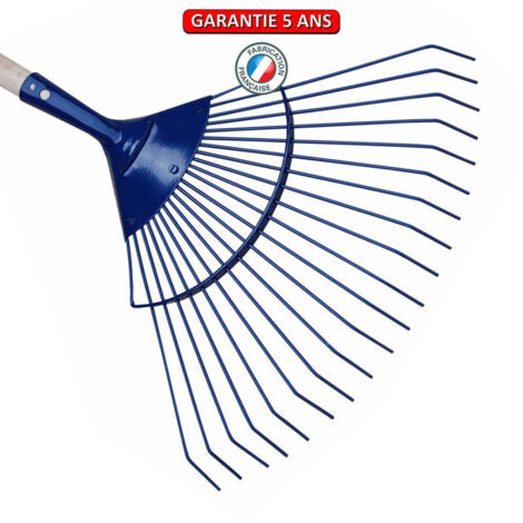 OUTILS PERRIN Balai à gazon dents rondes sans manche professionnel