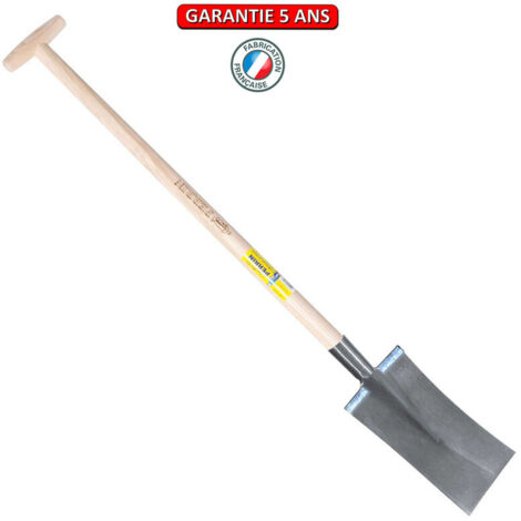OUTILS PERRIN Bêche 28 cm avec deux rebords montés emmanché béquille tourné