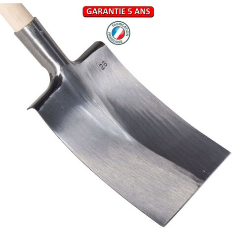 OUTILS PERRIN Bêche Bretagne polie 30 tranchant droit sans manche