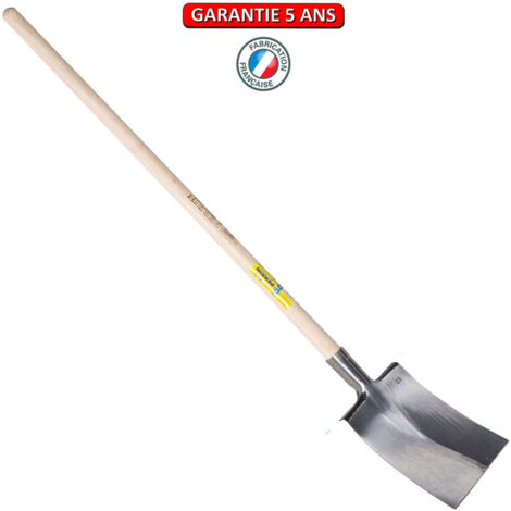 OUTILS PERRIN Bêche Nantes polie de 28 manche pomme