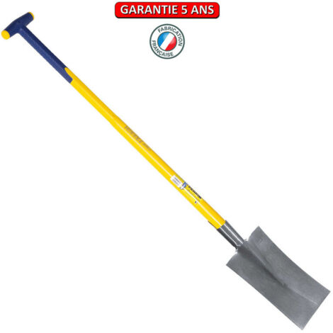 OUTILS PERRIN Bêche Nord polie 28 manche composite béquille