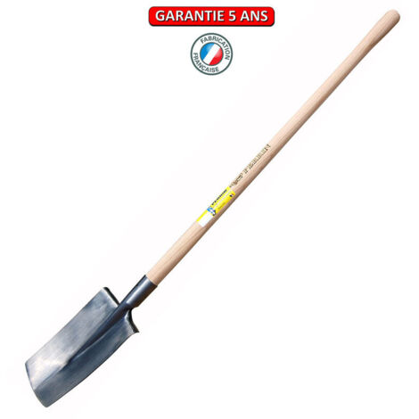 OUTILS PERRIN Bêche standard poli devant manche pomme
