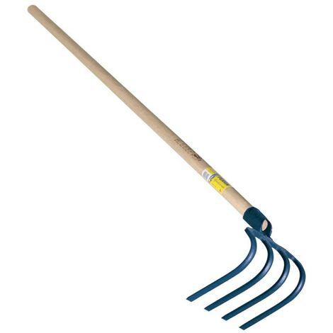 OUTILS PERRIN Crocs à bêcher ou à béton 4 dents 21 cm emmanché 1,35 m