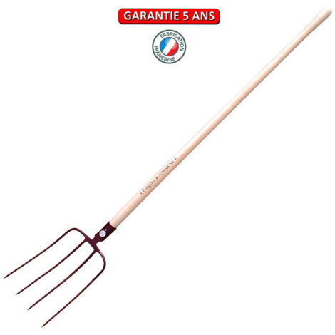 OUTILS PERRIN FB fourche à fumier à douille 4 dts empo 1.35 m cintré