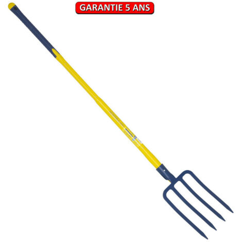 OUTILS PERRIN Fourche à bêcher douille 4 dents 29 cm manche tri-gripp 110