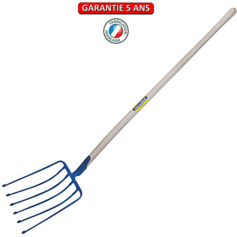 OUTILS PERRIN Fourche a douille a betteraves emmanché cintre 135 - 9 dents