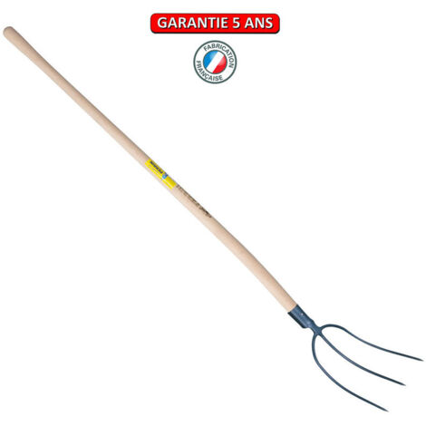 OUTILS PERRIN Fourche à foin à douille 3 dents emmanché