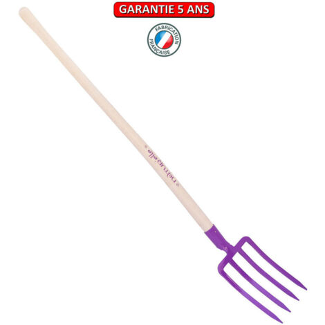 OUTILS PERRIN Fourche de 27cm, manche 100cm - Framboisine