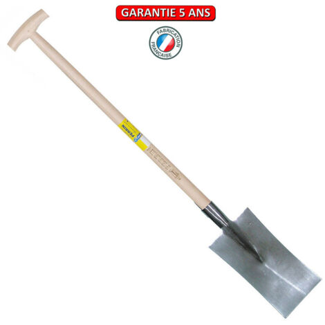 OUTILS PERRIN Louchet maçon de 30 cm - manche béquille fraisée 80 cm