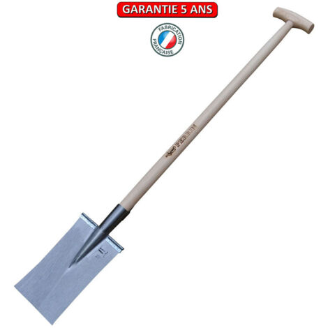 OUTILS PERRIN Louchet Nord 28 cm manche en T- 0,95 - rebords montés