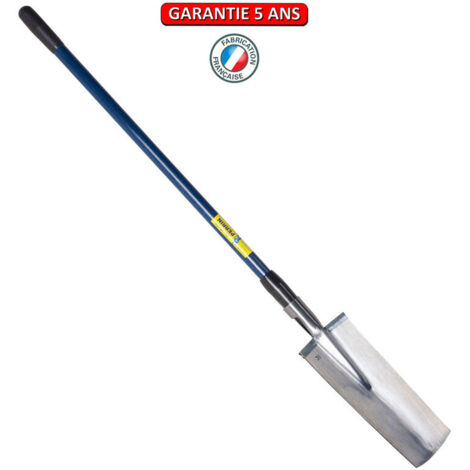 OUTILS PERRIN Louchet poli pépiniériste à bague 36 cm manche composite incassable en fibre de verre
