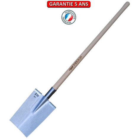 OUTILS PERRIN Louchet Senlis de 28 cm emmanché 1,05 m avec 2 rebords montés
