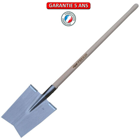 OUTILS PERRIN Louchet Vosges 26 cm manche 1,05 m - rebords montés