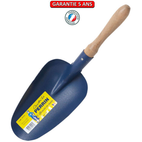 OUTILS PERRIN Pelle à terreau, pelle à pellet, Pelle à feu ronde emmanchée