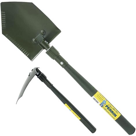 OUTILS PERRIN Pelle pioche pliante de camping, pelle US