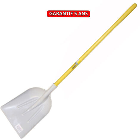 OUTILS PERRIN Pelle plastique blanche alimentaire manche nupla droit + etiquette alimentaire