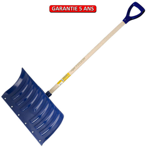 OUTILS PERRIN Poussoir à neige  polypro 53 cm manche 1,15 m poignée plastique, outil pour le déneigement