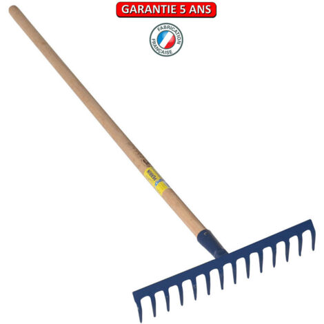 OUTILS PERRIN Râteau 16 dents courbes emmanché 1,5m