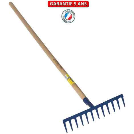 OUTILS PERRIN Râteau forgé 16 dents droites manche 1,65 m