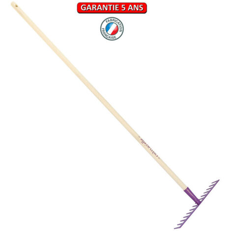 OUTILS PERRIN Râteau soudé 14 dents droites manche 150cm - Framboisine