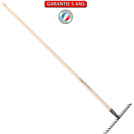 OUTILS PERRIN Râteau soudé 14 dents droites manche 150cm - Gris algue