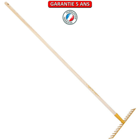 OUTILS PERRIN Râteau soudé 14 dents droites manche 150cm - Miel