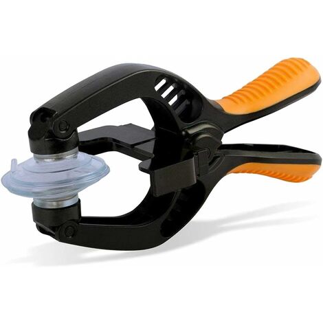 Outils pour ouverture / réparation d'écrans LCD compatible tous types de Smartphones et Tablettes + pincettes et ventouse incluses (Orange)