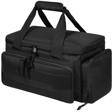 outils tactique robuste de avec fond anti-rayures, étui de transport en tissu noir durable pour électriciens, techniciens de maintenance et artisans - Organiseur d'outils essentiel avec plusieurs comp