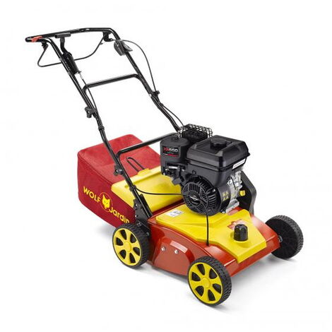 OUTILS WOLF Scarificateur Thermique 38cm, B&S 750, 3400W, sac 50l