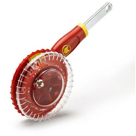 Outils Wolf – Semoir manuel à graines avec réservoir transparent – 6 positions de réglage – Roues crantées pour semis uniformes – EAM