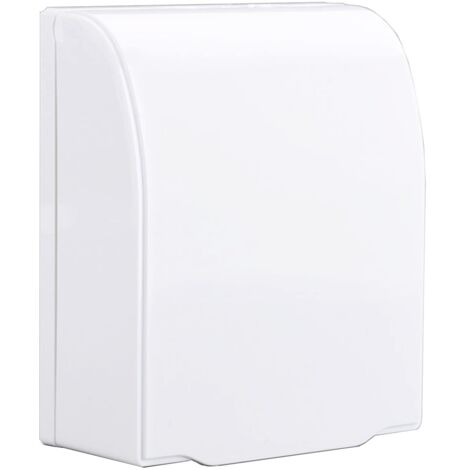 Outlet Cover Childproof Clear, Switch Socket Waterproof Box, Waterproof Socket Box, Suitable for Bathroom Sockets, Prevent Water from Splashing into the Socket(White)