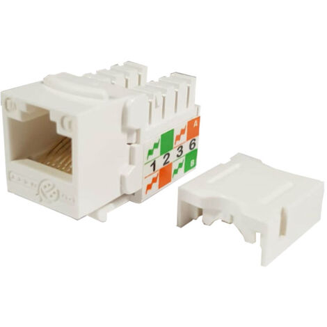Outlet Elemento RJ45 U/UTP cat.5E, Blanco 50101