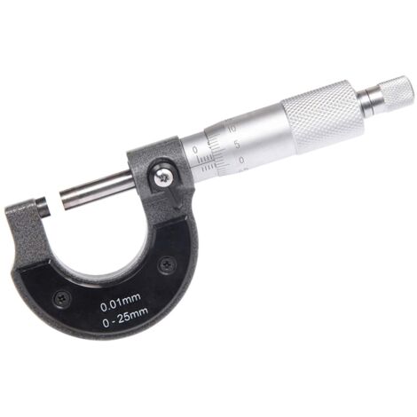 Outside Micrometer 0-25 mm, 0.01 mm Resolution (metric)